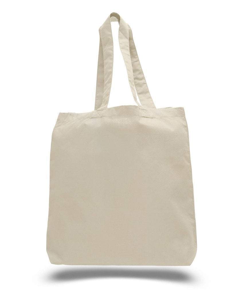 Custom Economical 100% Cotton Cheap Tote Bags W/Gusset - BAGANDCANVAS.COM