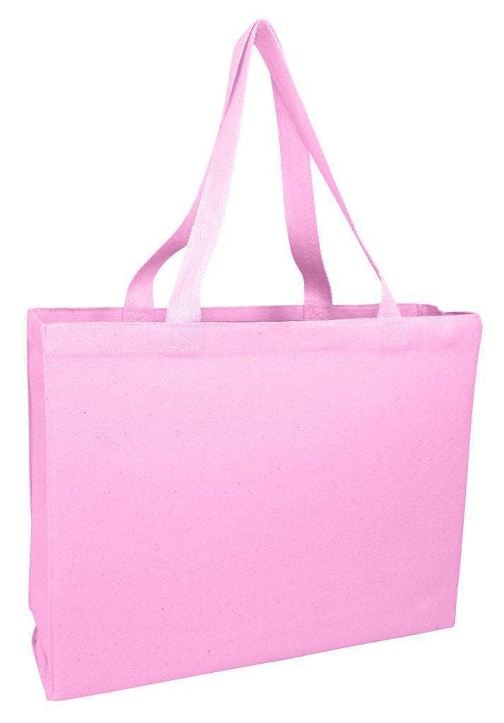 Custom Pink Cotton Tote Bag