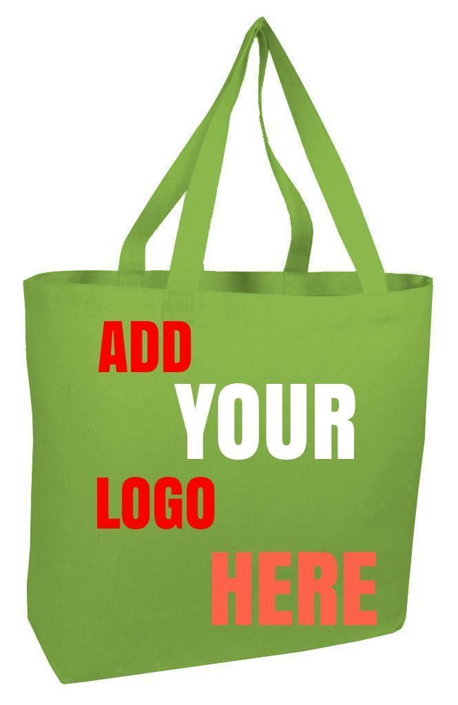 Custom Jumbo Canvas Tote Bag Web Handles - BAGANDCANVAS.COM