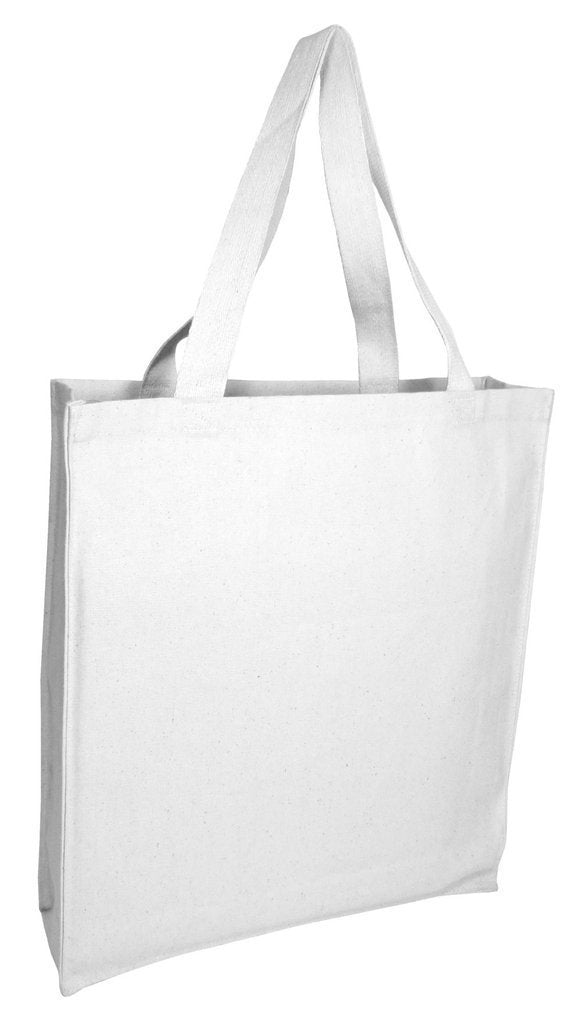 Heavy Canvas Shopper Tote Bags With Full Gusset Wholesale - BAGANDCANVAS.COM