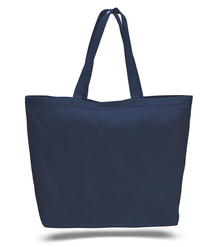 Jumbo Heavy Canvas Tote Bags With Hook And Loop Closure - BAGANDCANVAS.COM