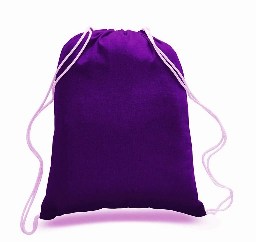 Economical Sport Cotton Drawstring Bag Cinch Packs - BAGANDCANVAS.COM