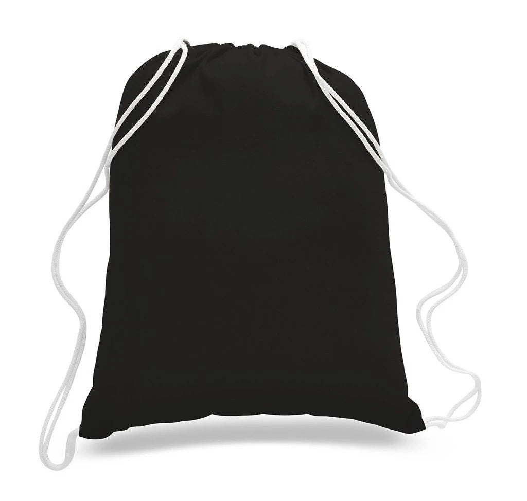 Large Drawstring Backpack 100% Cotton Sheeting - BAGANDCANVAS.COM
