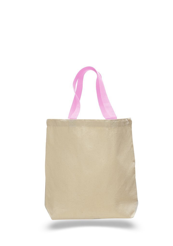 Cotton Canvas Tote Bags With Contrast Handles | BAGANDCANVAS.COM