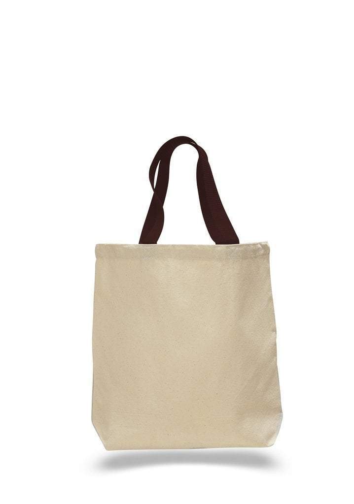Custom Cotton Canvas Tote Bags With Contrast Handles - BAGANDCANVAS.COM