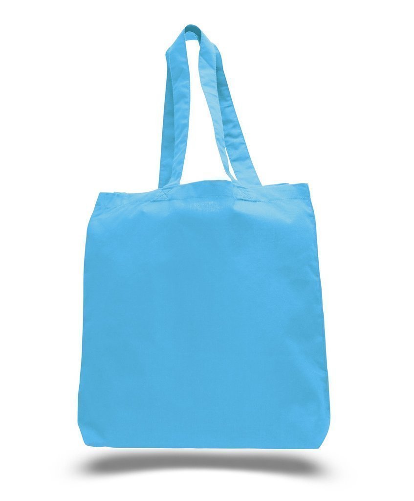 Custom Economical 100% Cotton Cheap Tote Bags W/Gusset - BAGANDCANVAS.COM