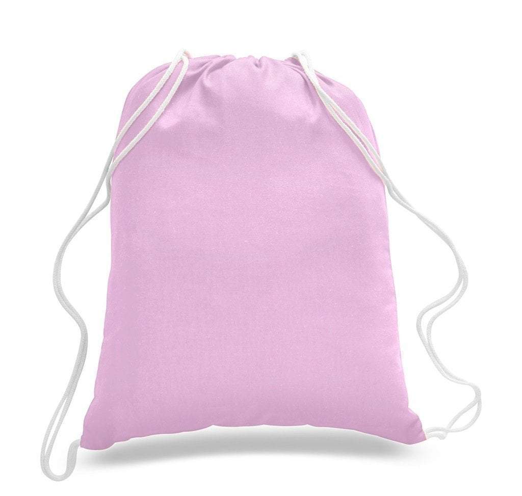 Custom Economical Sport Cotton Drawstring Bag Cinch Packs - BAGANDCANVAS.COM