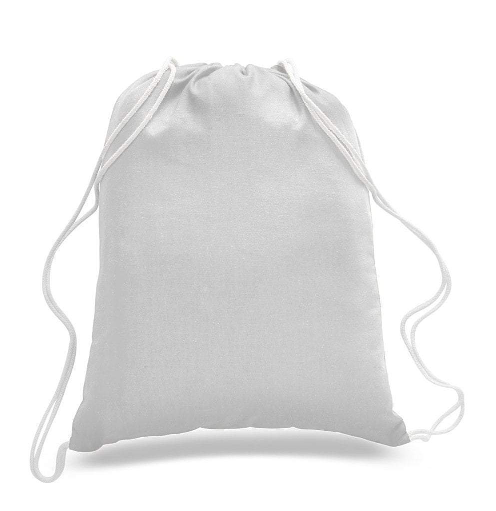 Custom Economical Sport Cotton Drawstring Bag Cinch Packs - BAGANDCANVAS.COM