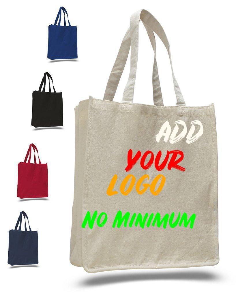 Custom Heavy Shopper Canvas Tote Bag - BAGANDCANVAS.COM