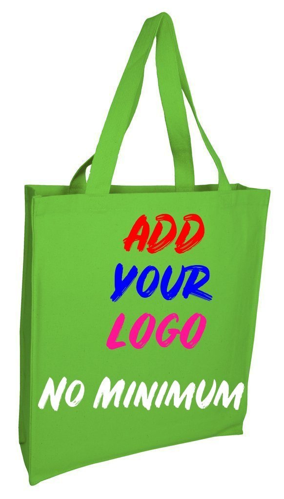 Custom Heavy Wholesale Canvas Tote Bags With Full Gusset