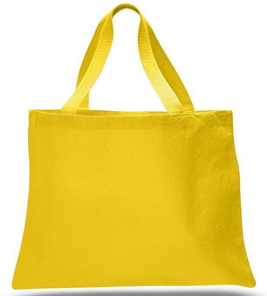 Yellow canvas tote hot sale