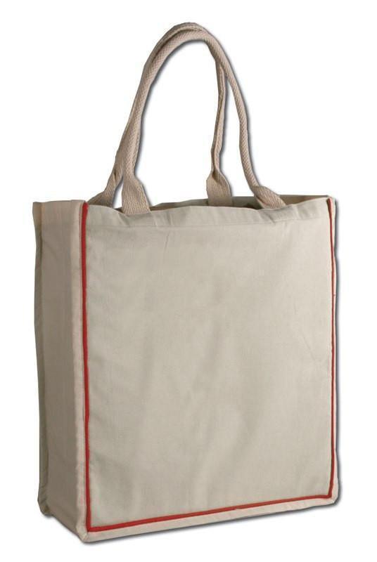 Fancy Handle 100% Cotton Tote Bag - BAGANDCANVAS.COM