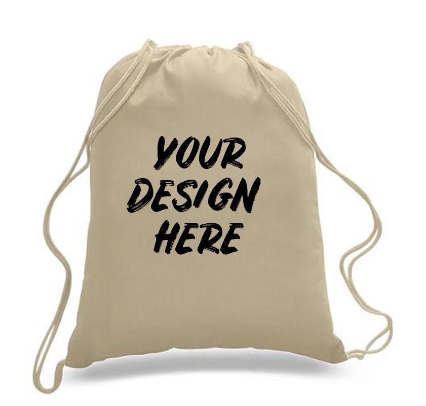 Custom Drawstring Backpack 100% Cotton Sheeting