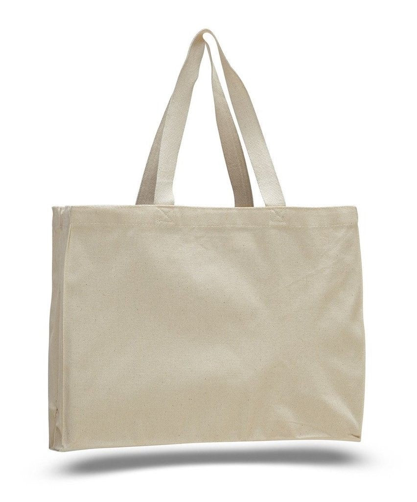 Custom Full Gusset Heavy Canvas Tote Bags - BAGANDCANVAS.COM