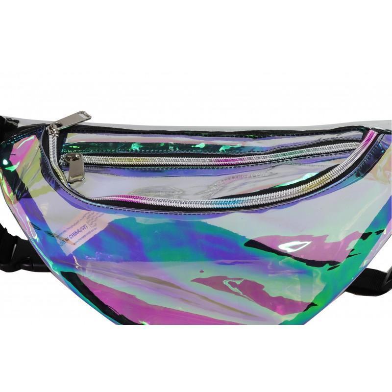 Clear Holographic Fanny Pack - BAGANDCANVAS.COM