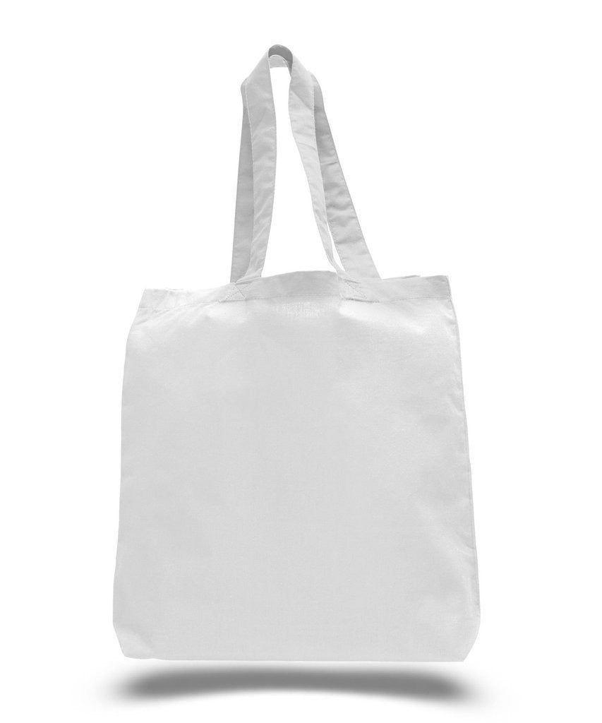 Economical 100% Cotton Cheap Tote Bags W/Gusset - BAGANDCANVAS.COM