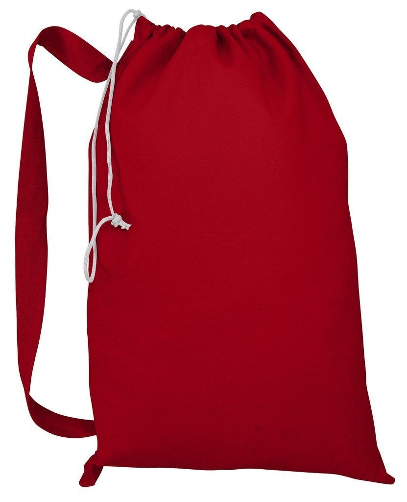 Canvas laundry bag with shoulder strap sale