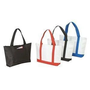 Polyester Beach Tote Bags With Zipper - BAGANDCANVAS.COM