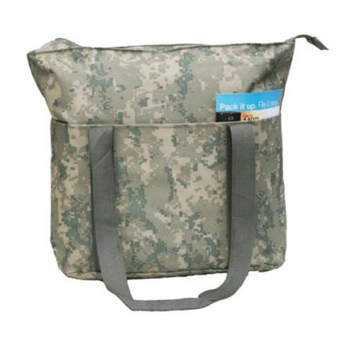Large Digi Camo Poly Tote Bag With Zipper - BAGANDCANVAS.COM
