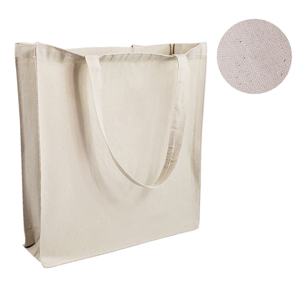 Heavy Canvas Shopper Tote Bags With Full Gusset Wholesale - BAGANDCANVAS.COM