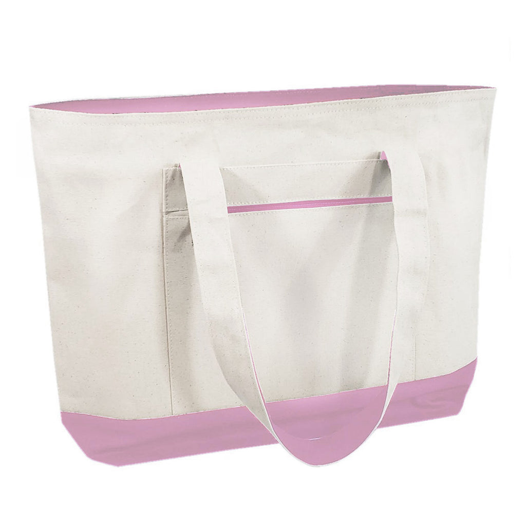 Heavy Canvas Zippered Shopping Tote Bags - BAGANDCANVAS.COM